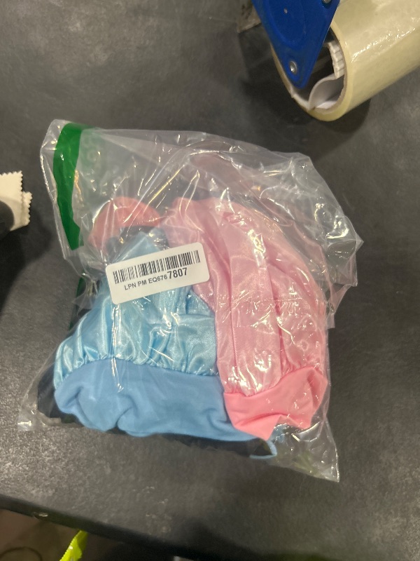 Photo 1 of 3 Pcs Kids Silk Bonnet for Sleeping - Baby Satin Bonnet for Sleep,Kids Hair Bonnets for Curly Hair Girls Boys with Wide Elastic Band,Sleeping Cap for Teens Toddler Child (Pink+Black+Light Blue)
