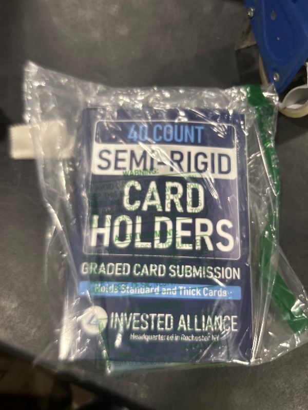 Photo 1 of Semi Rigid Card Holder | PSA Graded Card Sleeves & Holder, PSA Cards Sleeves, Sports Saver SGC Slab Sleeve, #1 Hard Sleeve for Cards Grading Submission Approved for BGS, CSG, Clear TCG Protector.