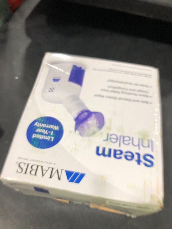 Photo 1 of MABIS Facial Steamer, Steam Inhaler, FSA Eligible, Vaporizer or Vocal Steamer with Aromatherapy Diffuser and Soft Face Mask for Cleansing, Sinus Pressure, Congestion, Colds and Cough, 25mL