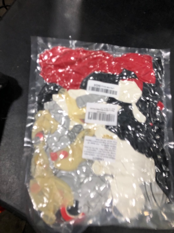 Photo 1 of 100-Pack Red Black White Balloons Kit - 12 Inch Metallic Silver and Confetti Latex Balloons for Birthday, Graduation, Masquerade, Pirate, Sports Party Decor