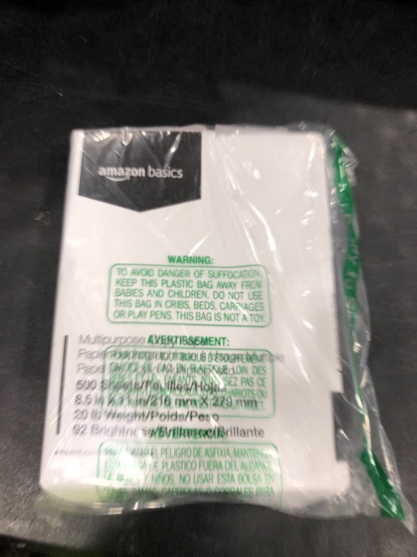 Photo 1 of Amazon Basics Multipurpose Copy Printer Paper