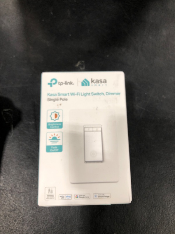 Photo 1 of Kasa Smart Dimmer Switch HS220, Single Pole, Needs Neutral Wire, 2.4GHz Wi-Fi Light Switch Works with Alexa and Google Home, UL Certified, No Hub Required, 1 Pack