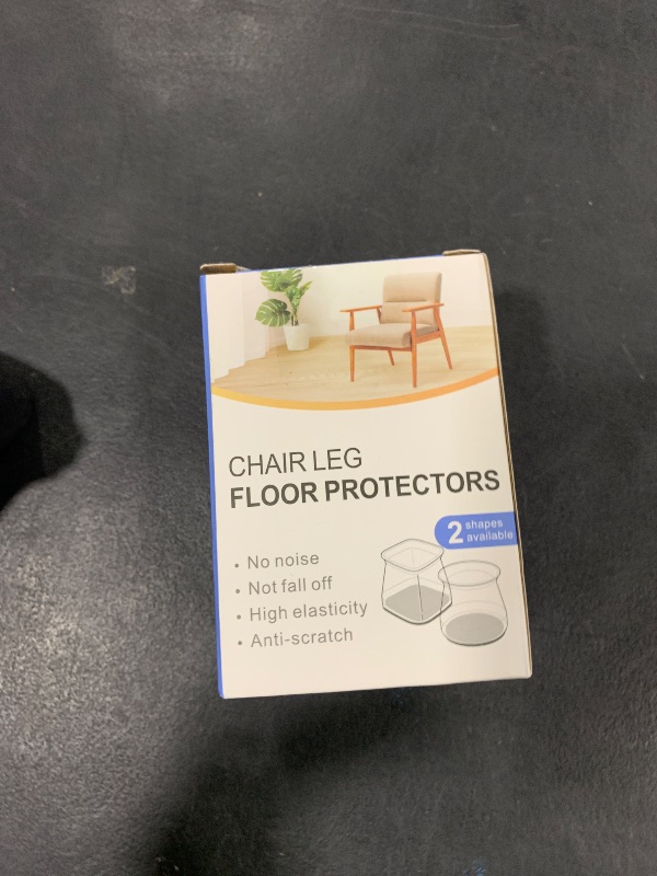 Photo 1 of 24 Pcs Chair Leg Floor Protectors for Hardwood Floors Silicone Covers to Protect Wood Tile Floors Scratches Felt Pads Furniture Leg Caps No Noise (Fit:0.9"-1.29")