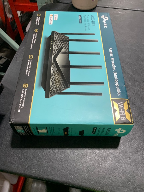 Photo 1 of TP-Link AX5400 WiFi 6 Router (Archer AX73)- Dual Band Gigabit Wireless Internet Router, High-Speed ax Router for Streaming, Long Range Coverage