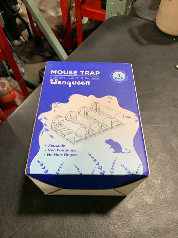 Photo 1 of 4 Pcs Humane Mouse Traps No Kill, Live Mouse Trap, Reusable Mice Trap Catch for House & Outdoors