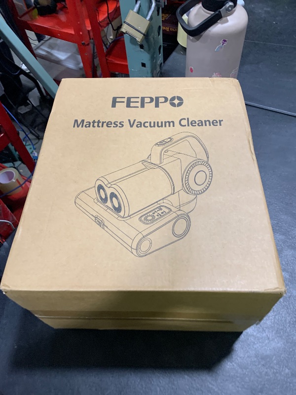 Photo 1 of FEPPO Mattress Vacuum Cleaner, 16Kpa Bed Vacuum Cleaner with 253.7nm UV-C Light, 140°F Heat, HEPA Filter & Ultrasonic, Versatile Handheld Vacuums for Bed, Sofa, Couch, Crib(Corded, 500W)