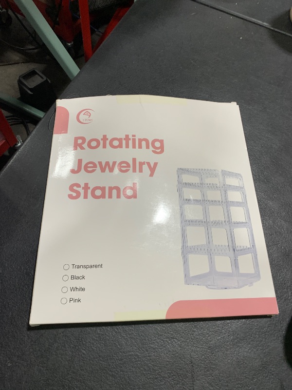 Photo 1 of 17Dec 360 Rotating Earring Holder Organizer Stand,5 Tiers Acrylic Jewelry Organizers and Storage,Stud Earring Organizers and Storage,228 Holes and 232 Grooves for Earrings Necklaces chain bracelet