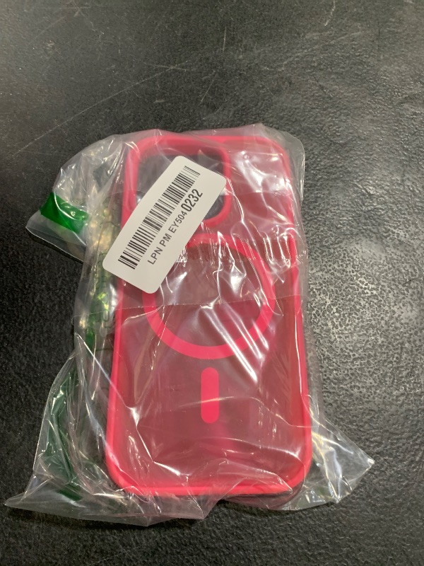 Photo 1 of SUPFINE Magnetic for iPhone 16 Pro Case (Compatible with MagSafe) (Military Grade Drop Protection) Slim Translucent Matte Shockproof with Anti-Fingerprint Phone Case,Hot Pink