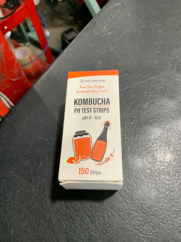 Photo 1 of NATURELAND Kombucha pH Test Strips - Accurate & Easy-to-Use for Food Service, Brewing & Fermentation - Essential Homebrew Supplies for Kombucha, Beer, Wine - Instant Results, pH 0-6 (150 Strips)