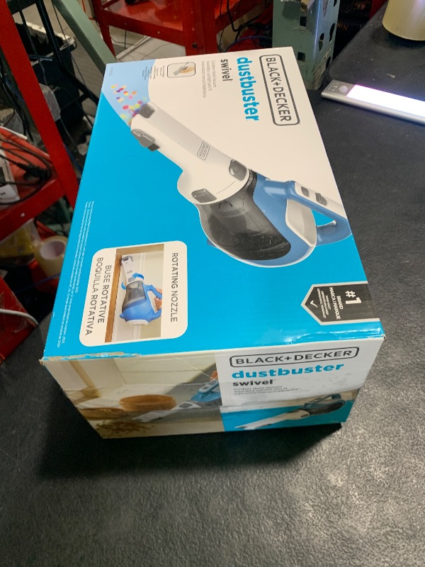 Photo 1 of BLACK+DECKER dustbuster AdvancedClean Cordless Handheld Vacuum, Compact Home and Car Vacuum with Crevice Tool (CHV1410L)