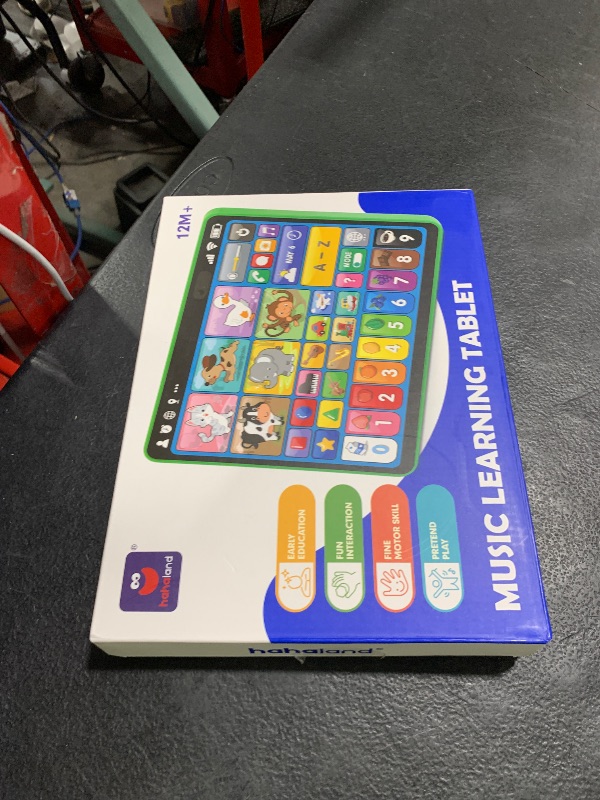 Photo 1 of hahaland Trilingual Learning Tablet for Toddlers 1-3 – New Version Educational Toy with Sounds & Speech Therapy – Early Development Gifts for 1 Year Old Boys Girls, Ages 12-18 Months to 2-3 Years