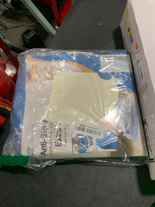 Photo 1 of Waterproof Extra Wide Cast Covers for Shower Leg, Extra Large Foot Cast Protector with Non-Slip Bottom, Reusable Leg Cast Cover for Plus Size Adults Large Casts Surgery Shower Boots