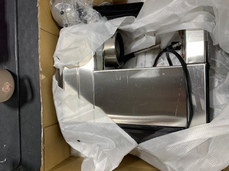 Photo 1 of CASABREWS CM5418 Espresso Machine 20 Bar, Compact Espresso Maker with Steam Milk Frother, Stainless Steel Coffee Machine with 34oz Removable Water Tank for Cappuccino, Latte, Silver