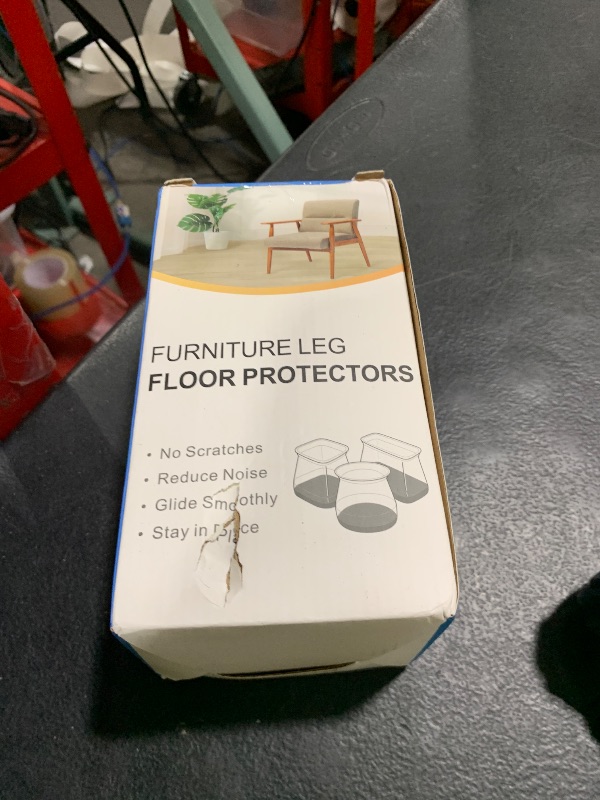 Photo 1 of 32 Pcs Chair Leg Floor Protectors for Hardwood Floors Silicone Covers to Protect Wood Tile Floors Scratches Felt Pads Furniture Leg Caps No Noise (Fit:1.3"-2")