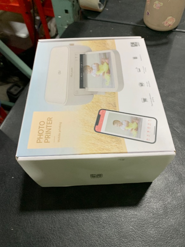 Photo 1 of HPRT Photo Printer 4x6,+108 Sheets&2Ribbon,Phone Instant Picture Printer for iPhone, Android, Portable Photo Printers for Home Use (Beige)