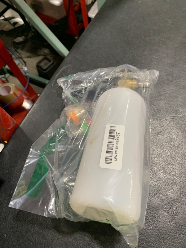 Photo 1 of Tool Daily Foam Cannon with 1/4 Inch Quick Connector, 1 Liter, 5 Pressure Washer Nozzle Tips
