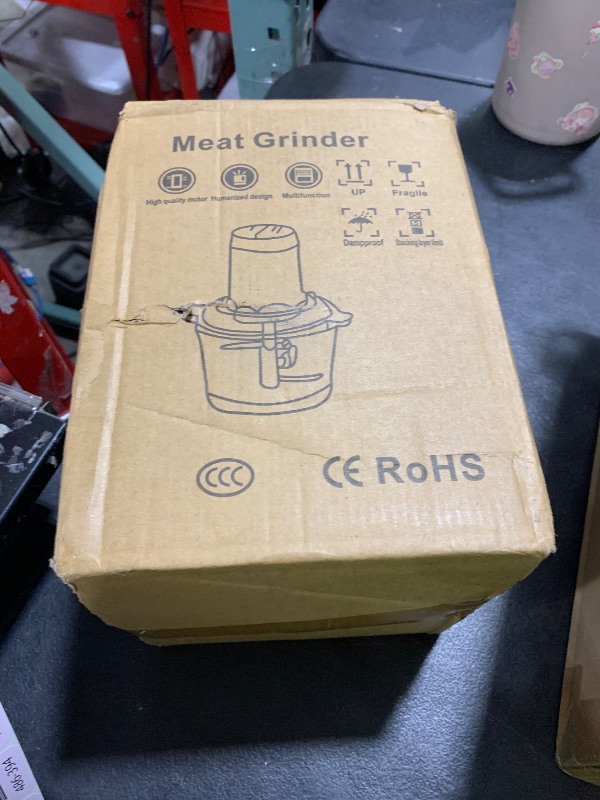 Photo 1 of Food Processor, 3 Speeds Electric Food Chopper with 2 Bowls & 2 Sets of Bi-Level Blades, 400W Meat & Veggie Grinder for Meat, Vegetables, Fruits and Nuts (BF1)