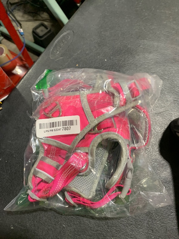 Photo 1 of Plutus Pet No Pull Dog Harness, Adjustable Nylon Harness with Soft Padding, Reflective and Heavy Duty Dog Harness for Small, Medium, Large Dogs(Hot Pink, S)