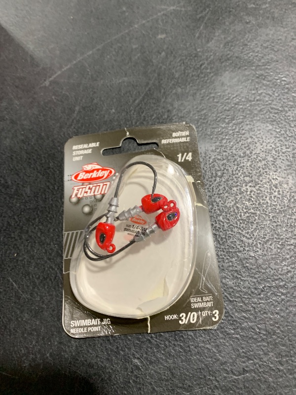 Photo 1 of Berkley Fusion19 Swimbait Fishing Jigheads, Red