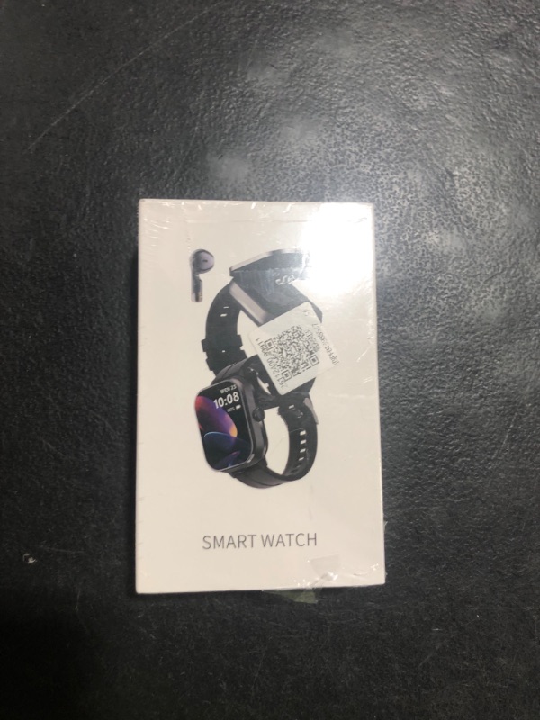 Photo 1 of Smart Watch with Earbuds, 2.01" HD Screen 2 in 1 Smartwatch with Bluetooth Earbuds, 100+ Sport Fitness Tracker, NFC, Pedometer, Sleep/Heart Rate/Blood Pressure Monitor Compatible with iOS & Androd