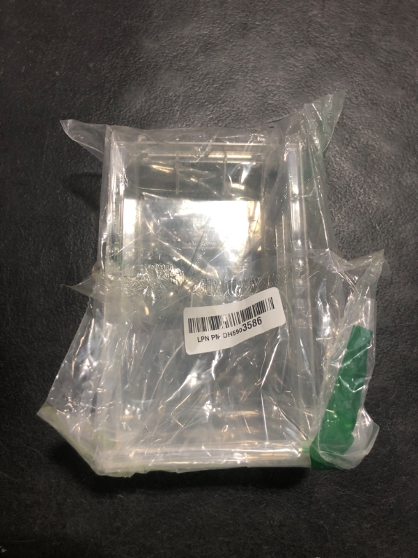 Photo 1 of Hudson Exchange 7-1/2" x 4" x 3" Plastic Stackable Storage Bin and Hanging Container (Crystal Clear, 1 Pack)