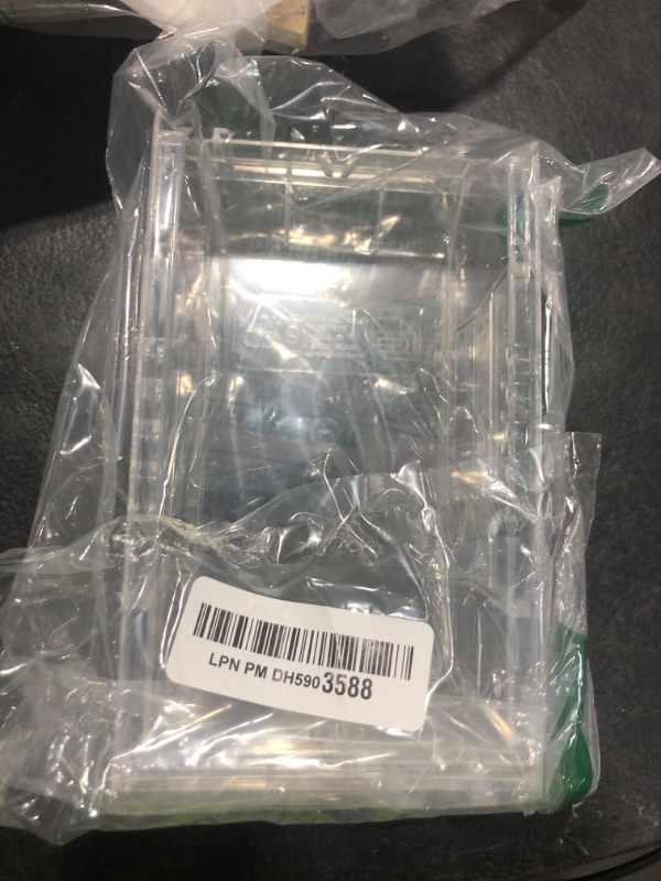 Photo 1 of Hudson Exchange 7-1/2" x 4" x 3" Plastic Stackable Storage Bin and Hanging Container (Crystal Clear, 1 Pack)