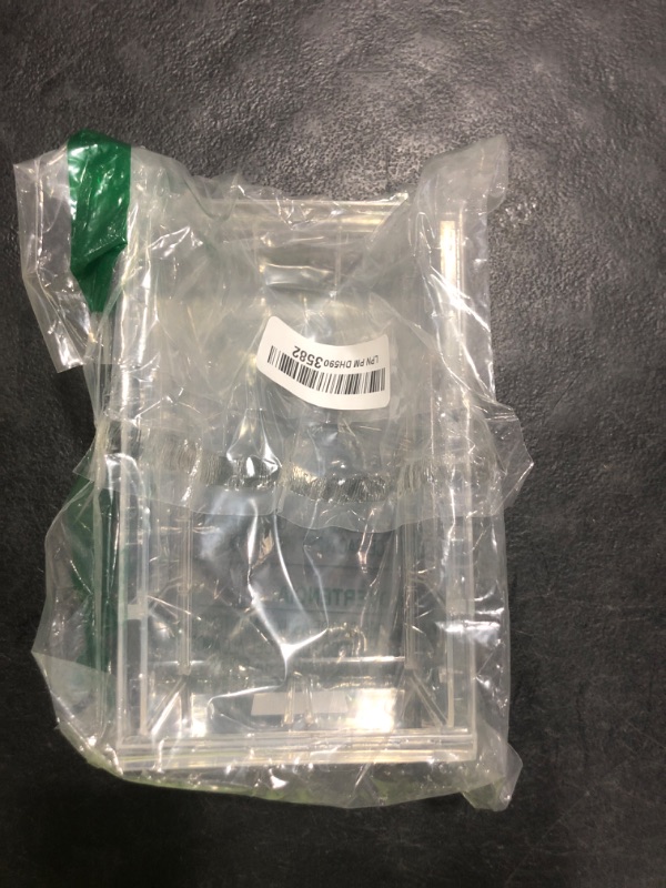 Photo 1 of Hudson Exchange 7-1/2" x 4" x 3" Plastic Stackable Storage Bin and Hanging Container (Crystal Clear, 1 Pack)
