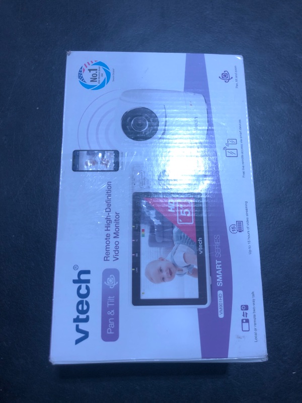 Photo 1 of VTech Upgraded Smart WiFi Baby Monitor, 1080p FHD Camera and 5" HD IPS Display, Free App with Motion Video, Sound/Motion Detection and Notifications, Fully Remote Pan-Tilt-Zoom: VM901