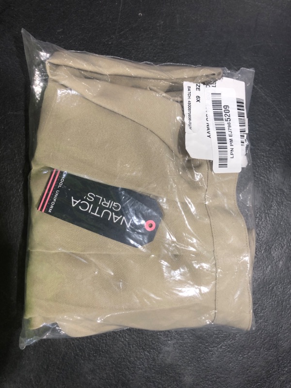 Photo 1 of girls School Uniform Pleated Scooter With Pockets Skirt, tan, 6X US