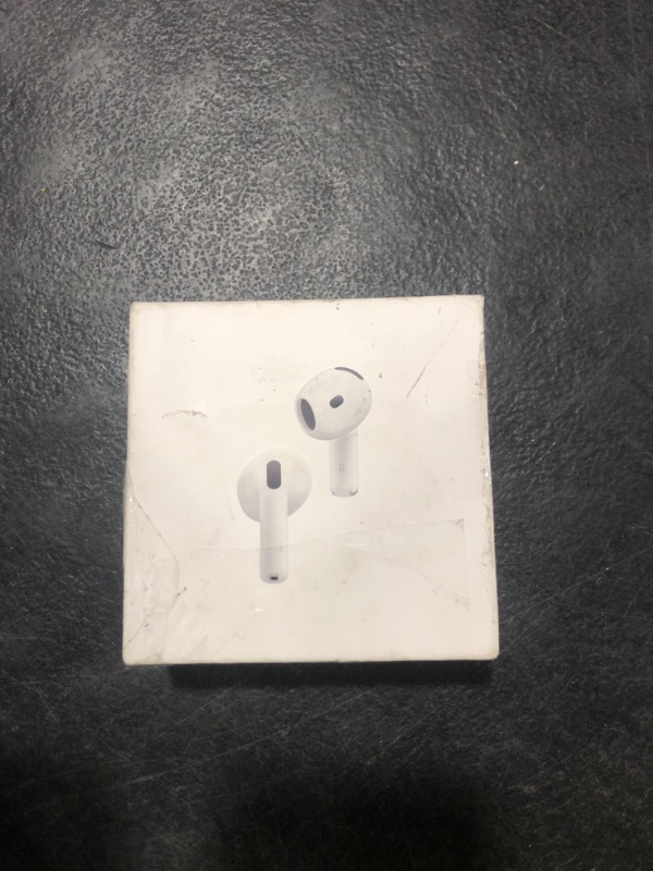 Photo 1 of Apple AirPods 4 Wireless Earbuds, Bluetooth Headphones, with Active Noise Cancellation, Adaptive Audio, Transparency Mode, Personalized Spatial Audio, USB-C Charging Case, Wireless Charging, H2 Chip