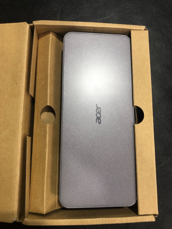 Photo 1 of Acer Docking Station,14-in-1 Triple Display USB C Docking Station, 3 Monitors with 4K HDMI 2.0, DisplayPort 1.4, 10 Gbps USB-C and 5 Gbps USB-A Data, 1 Gbps Ethernet, Audio, 60W Charging for Laptop