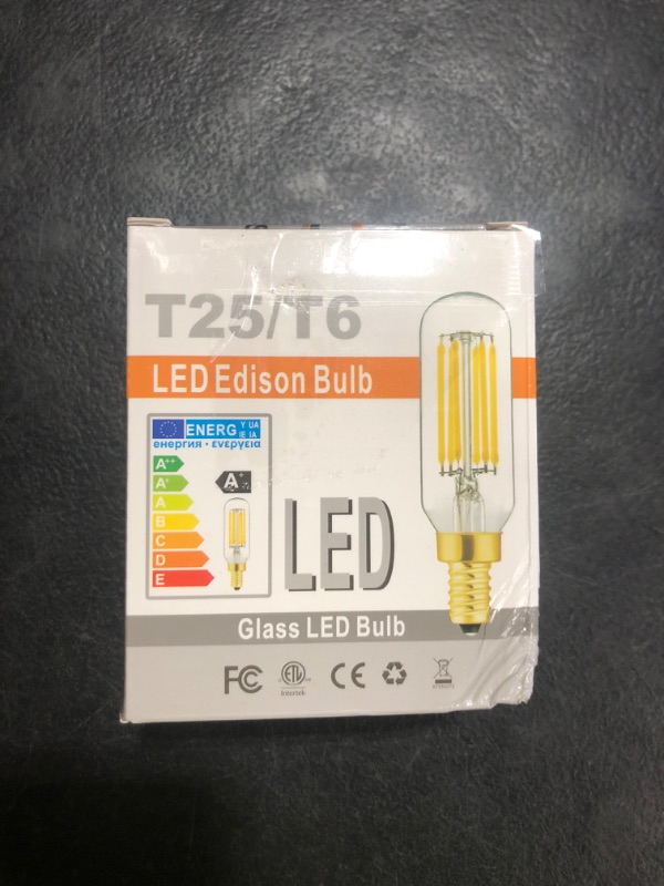 Photo 1 of E12 Frosted led bulb Dimmable 6W equal 60W led candelabra bulb daylight 4000K clear T6 T25 E12 edison bulbs for ceiling fan light bulbs,chandelier light bulbs AC120V 600LM B11 candelabra bulbs 6Pack.