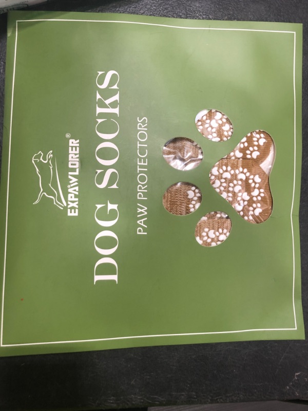 Photo 1 of EXPAWLORER Anti Slip Dog Socks to Prevent Licking Paws, Dog Shoes for Hot Pavement, Dog Booties for Small Medium Large Senior Dogs, Traction Control Boots & Paw Protectors for Hardwood Floors