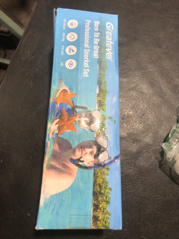 Photo 1 of Greatever Dry Snorkel Set,Panoramic Wide View,Anti-Fog Scuba Diving Mask,Professional Snorkeling Gear for Adults