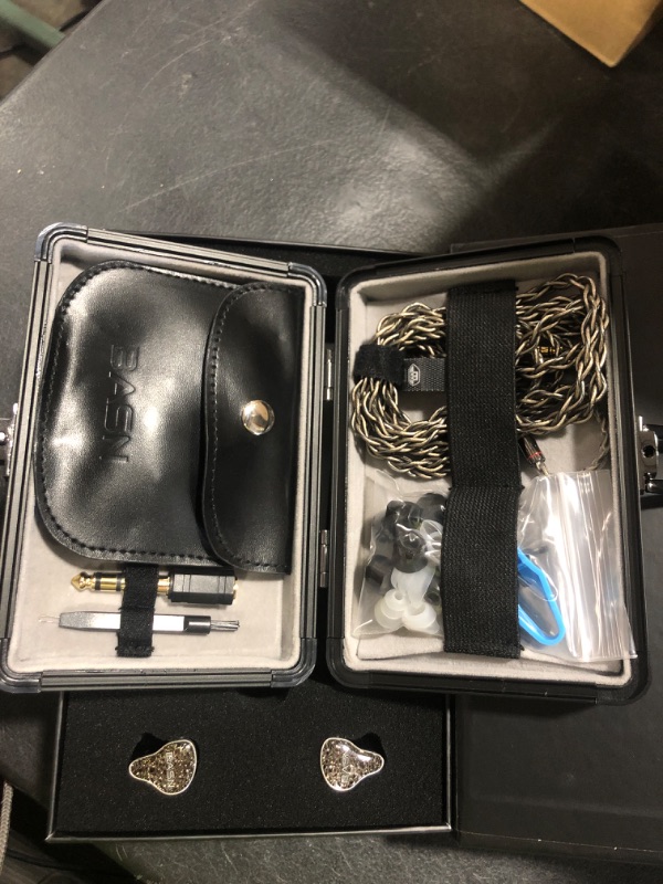 Photo 1 of BASN Bmaster5 in Ear Monitors, 5 Drivers Drummer Headphones with Powerful Bass, Noise Isolation IEM Earbuds with Detachable MMCX Sliver-Plated OFC Cable for Musicians (Midnight Black, MMCX)