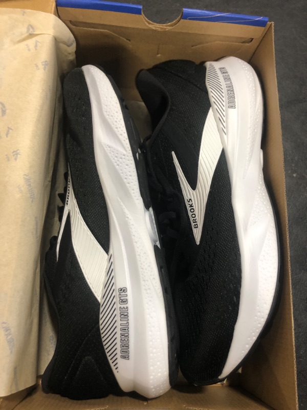 Photo 1 of Brooks Men’s Adrenaline GTS 24 Supportive Running Shoe - Black/White - 11 Wide