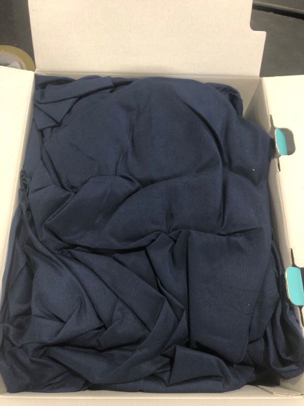 Photo 1 of Breescape Cooling Sheet Set Twin XL Size - BlendTek™ Dry & Cool Technology for Hot Sleepers and Night Sweats, Q-Max>0.46 Tech, Deep Pocket Up to 18", 360° Elastic Band, Twilight Blue