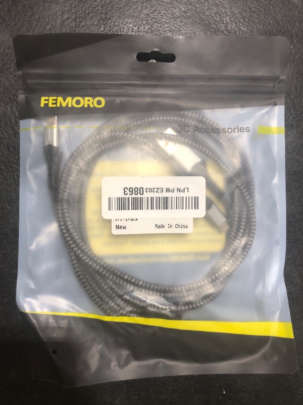 Photo 1 of FEMORO Micro USB Cable 3Ft Pack of 2, USB A to Micro USB 2.0 480Mbps Data Transfer & 12W Charging Cord for MicroUSB Old Android Phones Kindle Tablet MP3 PS4 and More