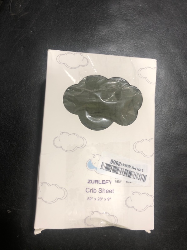 Photo 1 of ZURLEFY Olive Green Baby Crib Sheets, Soft Muslin Baby Crib Sheets for Standard Crib Mattress, 28" x 52" Neutral Cotton Toddler Bed Sheet (46C-10)