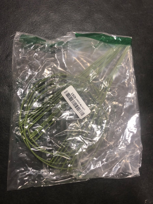 Photo 1 of 5-Pack Garden Plant Support Stake Green Plant Support Rings Support Hoop for Climbing Plant, Flowers (5.9" Wide x 11" High)
