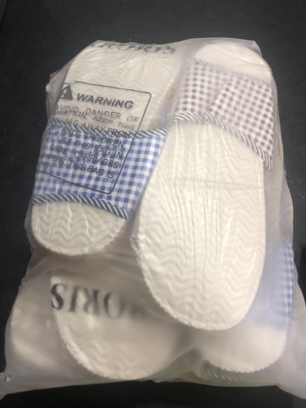 Photo 1 of 10 Pairs Washable House Slippers for Guests,Disposable Slippers for Guests,Breathable Open Toe Indoor Slipper,Spa Slipper for Guests,Home,Bedroom,Hotel,Travel,Unisex Universal Size(6 Large Size+4