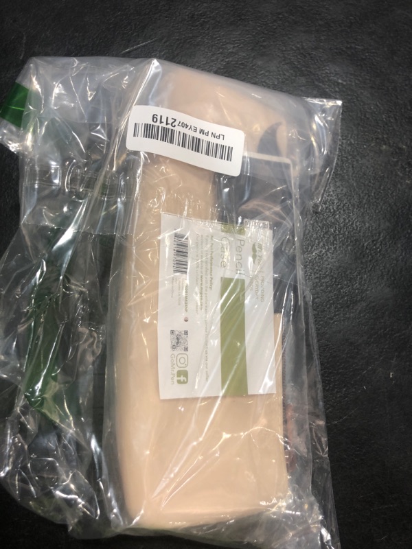 Photo 1 of Mr. Pen- Silicone Pencil Case Pouch, Warm Beige, Aesthetic Triangular Design, Multipurpose, Aesthetic Pencil Case Small, Silicone Makeup Bag