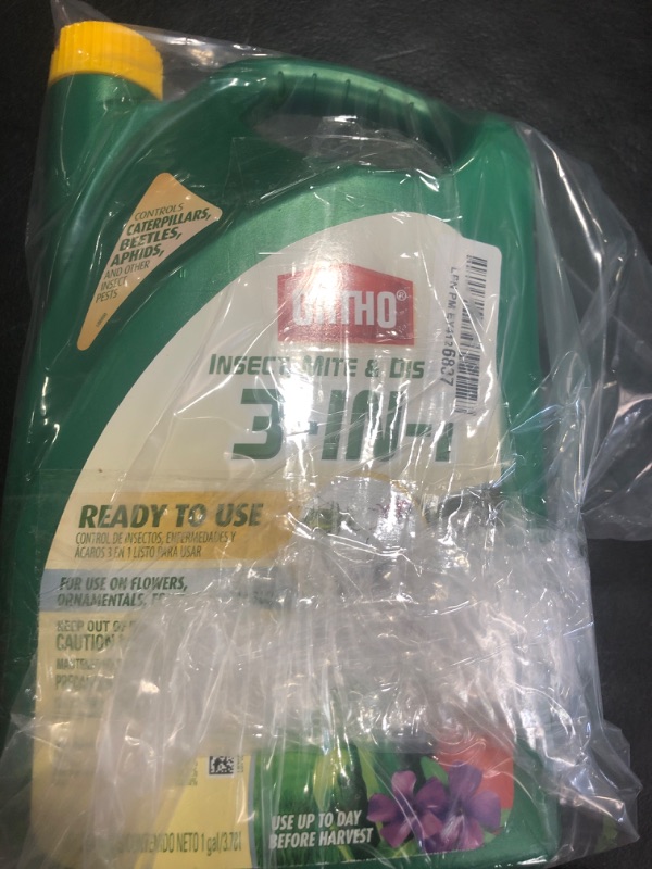 Photo 1 of Ortho Insect Mite & Disease 3-in-1 Ready-To-Use 1 gal.