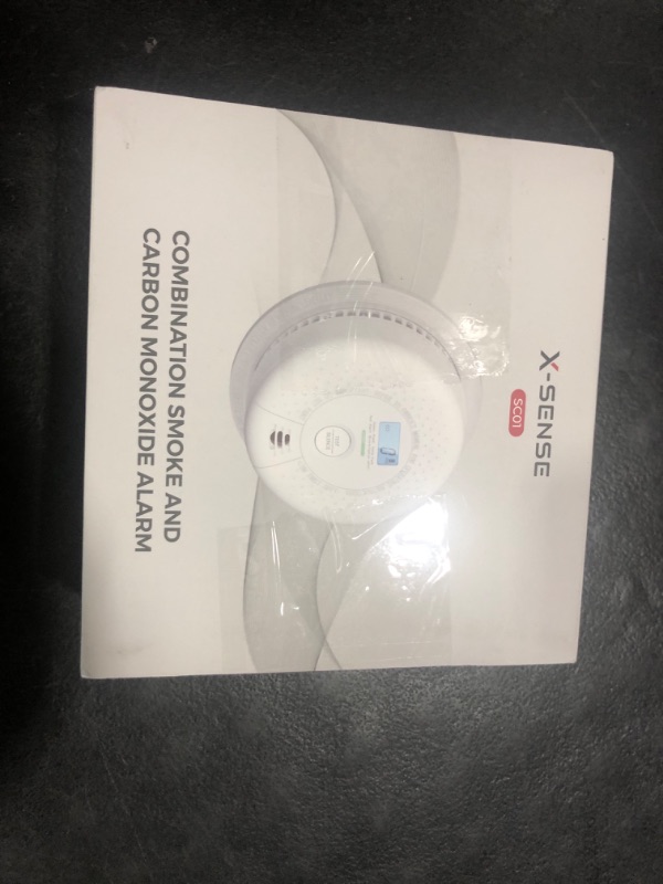 Photo 1 of X-Sense  Detector Carbon Monoxide Detector Combo, 10-Year Battery Smoke Detector with Display, Standalone Model SC01, Single Pack