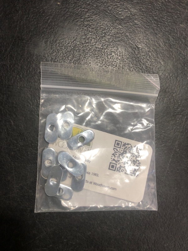 Photo 1 of 1/4-20 Flat Steel Oval Flat Nuts - Zinc Plated Corrision Resistant 7/16" Wide 1" Long, Package of 10. Made in The USA