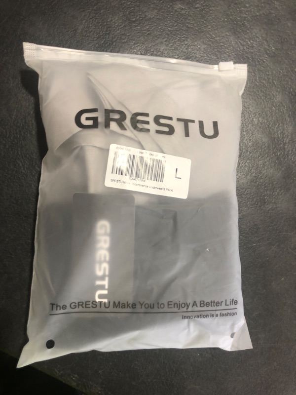Photo 1 of GRESTU Men's Incontinence high-Waisted Underwear Washable 2-Pack, Excellent Absorbency, Leakproof, Breathable Cotton Briefs