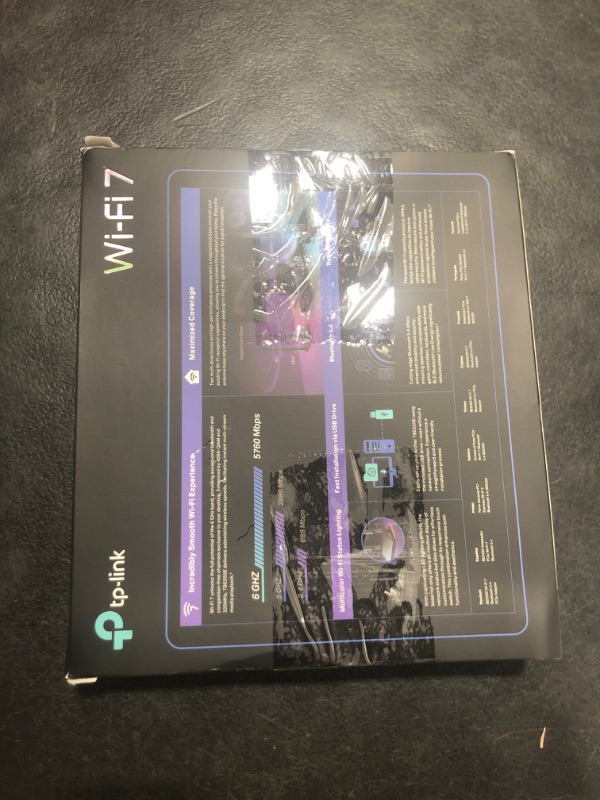 Photo 1 of TP-Link WiFi 7 BE9300 PCIe WiFi Card for Desktop PC(Archer TBE550E), Tri-Band Wireless Adapter, Bluetooth 5.4, Multicolor Status LED, Supports AMD/Intel Motherboard, Not Compatible with Windows 10