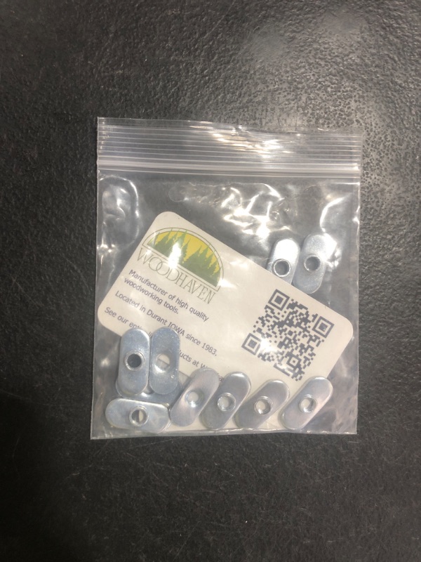 Photo 1 of 1/4-20 Flat Steel Oval Flat Nuts - Zinc Plated Corrision Resistant 7/16" Wide 1" Long, Package of 10. Made in The USA