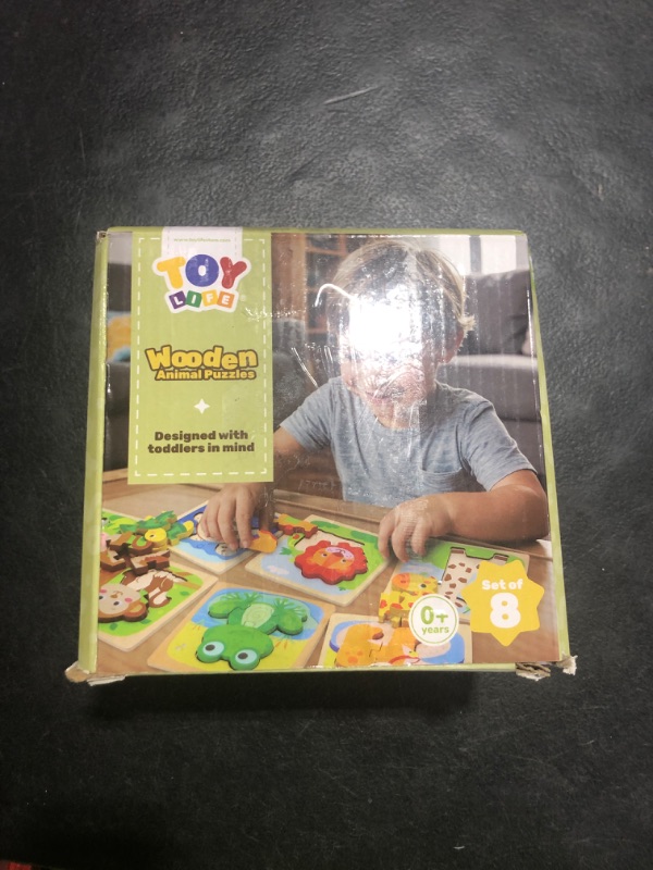 Photo 1 of TOY Life Wooden Puzzles for Toddlers 2-4, Montessori Toys for 1 2 3 Year Old Toddler Boys Girls, Animals Jigsaw Puzzles, Educational Learning Toy Kids Puzzle, Best Gifts Toys for Baby Ages 1-3 2-4