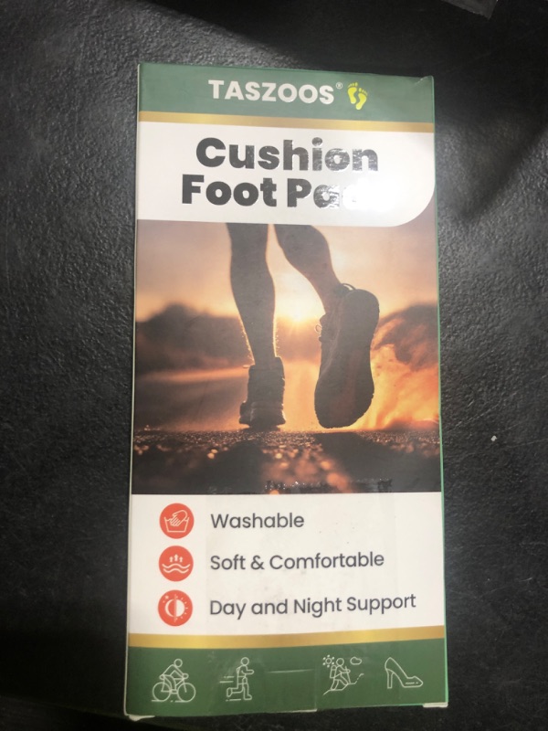 Photo 1 of TASZOOS Metatarsal Pads for Women & Men - Adjustable & Non-Slip Ball of Foot Cushion with Gel for Pain Relief, Metatarsalgia, Morton's Neuroma - Foot Pad for Walking, Standing - 1 Pair (Small, Beige)